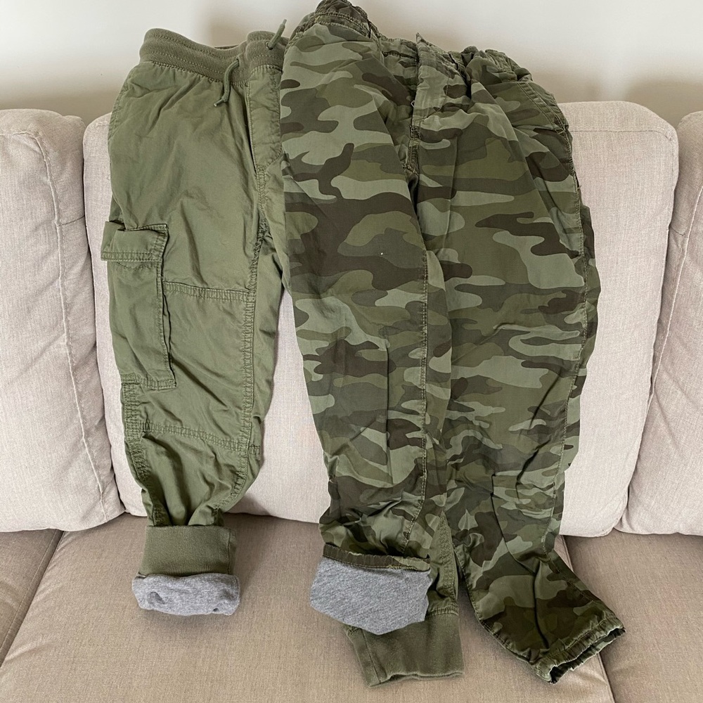 2 pair of Boy’s Gap lined gap cargo pants